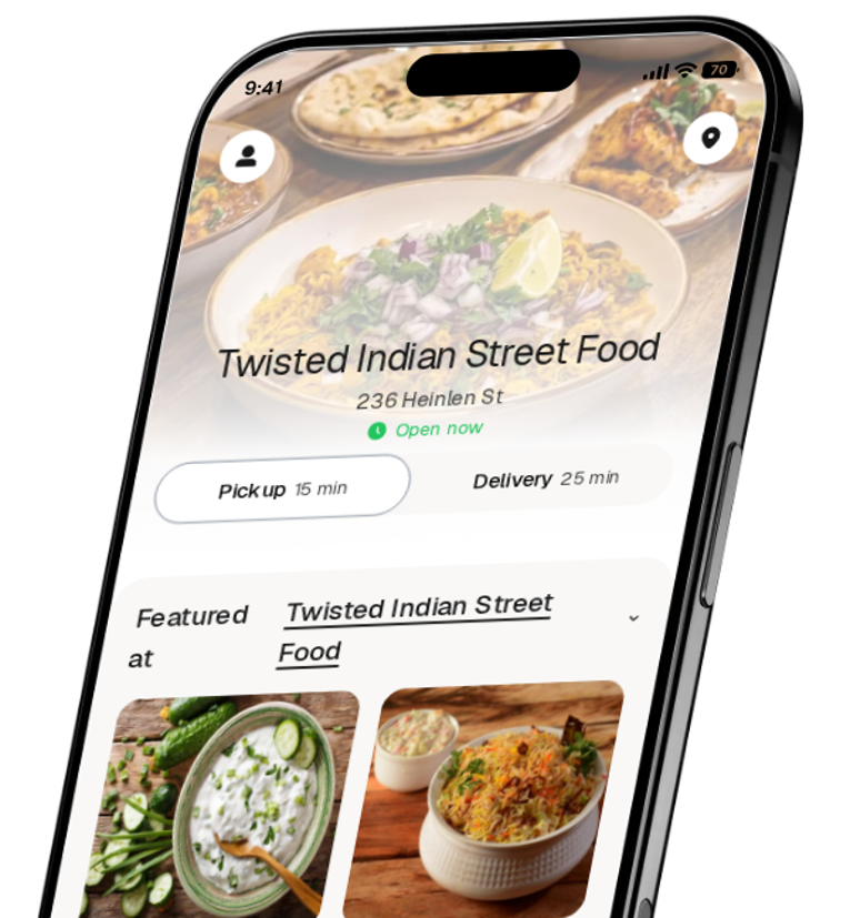 Twisted Indian Street Food app preview